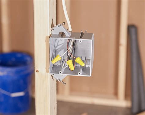 attaching metal junction box to stud|how to attach box to studs.